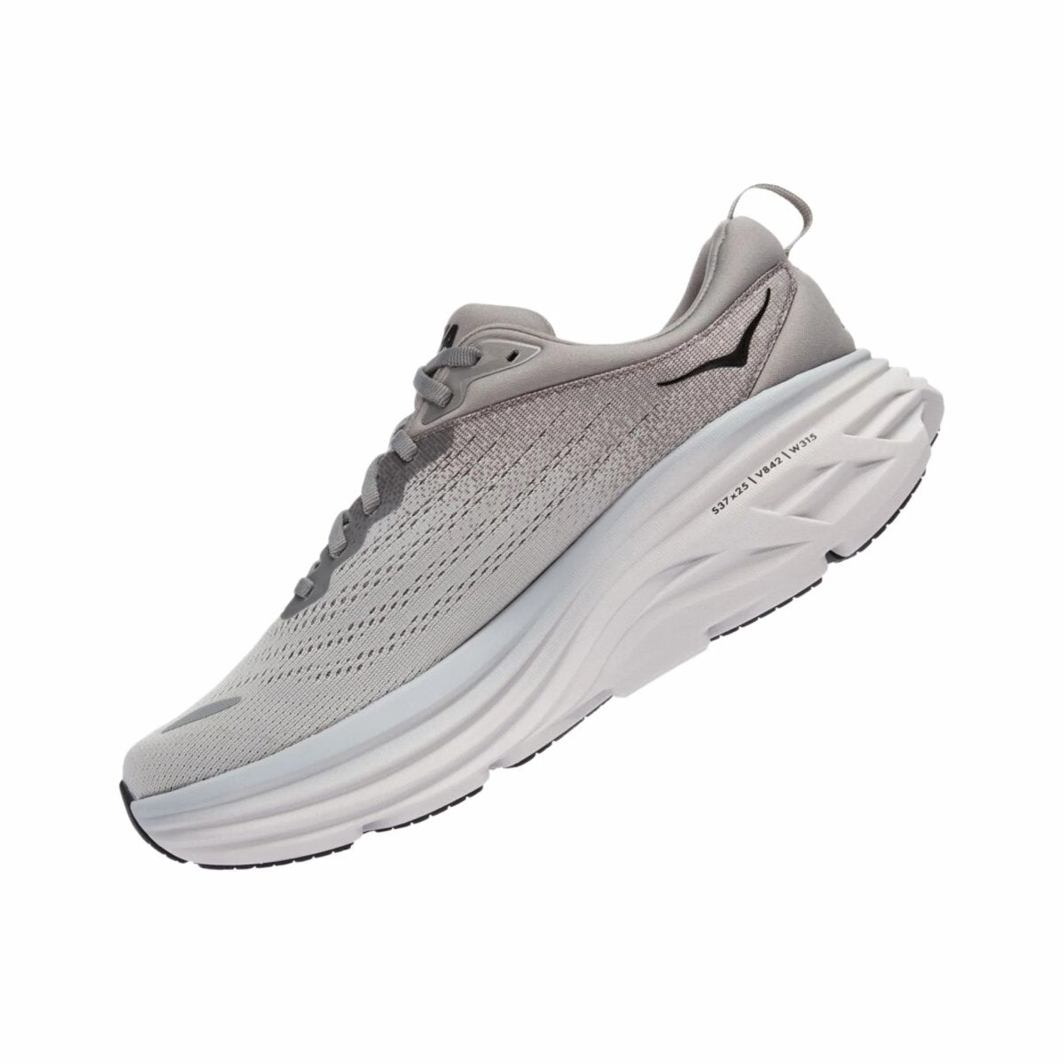 Hoka Men’s Bondi 8 Sharkskin/Mist – Cushioned Running Shoes ...